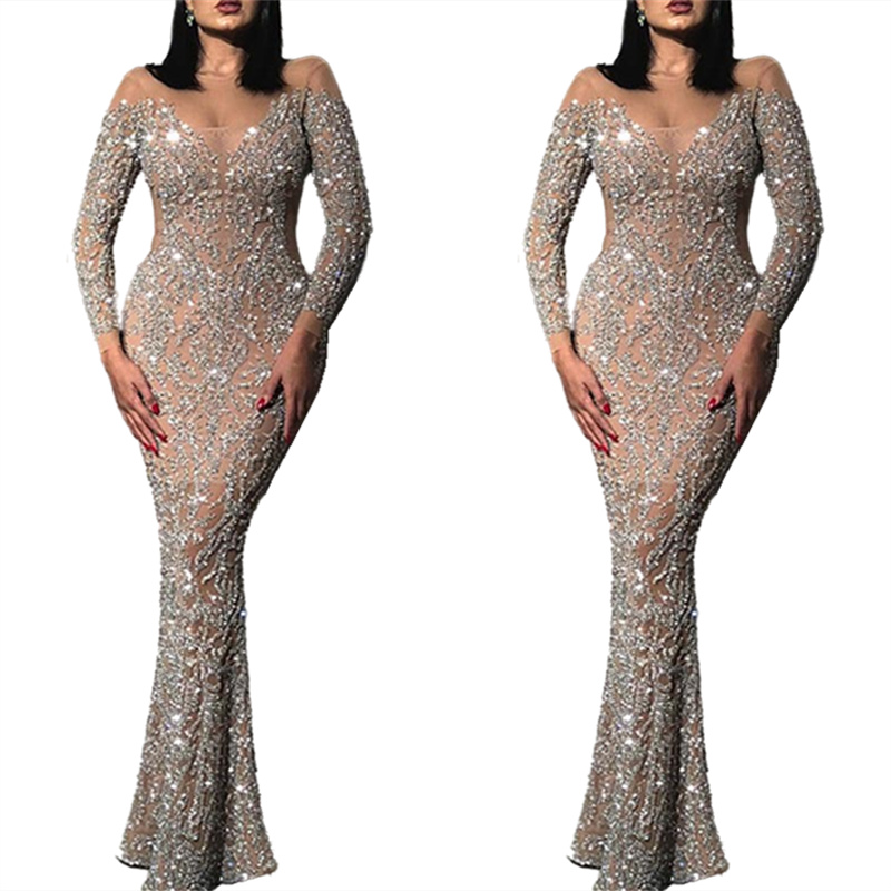 Women maxi Party Dresses spring clothes gilding sheer bridal veil Wedding evening party dress Ball Gown Fishtail skirt sheath column panelled solid color A0097, As pics
Women maxi Party Dresses spring clothes gilding sheer bridal veil Wedding evening party dress Ball Gown Fishtail skirt sheath column panelled solid color A0097, As pics