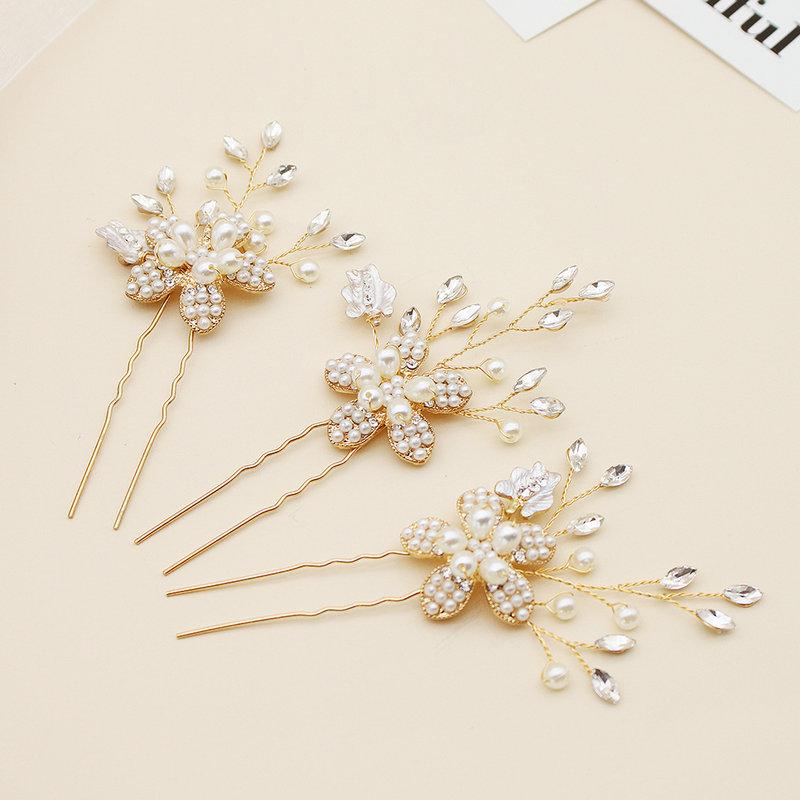 Hair Clips & Barrettes Wedding Bride Leaf Hairpins Women Prom Bridal Accessories Fashion Pins Headwear For, Golden;silver
Hair Clips & Barrettes Wedding Bride Leaf Hairpins Women Prom Bridal Accessories Fashion Pins Headwear For, Golden;silver