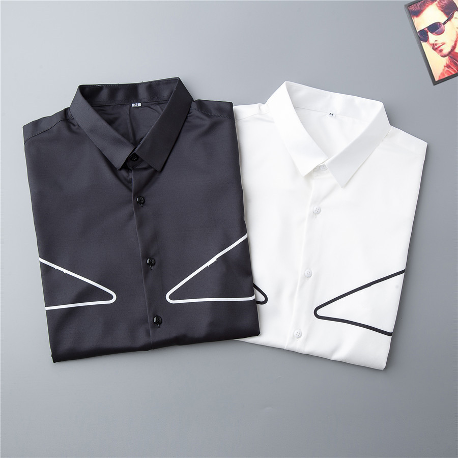 2021 summer Luxury Designer Men's Business Casual Shirt Long sleeve Stripe lapel shirts masculine social fashion plaid M-#39, White
2021 summer Luxury Designer Men's Business Casual Shirt Long sleeve Stripe lapel shirts masculine social fashion plaid M-#39, White