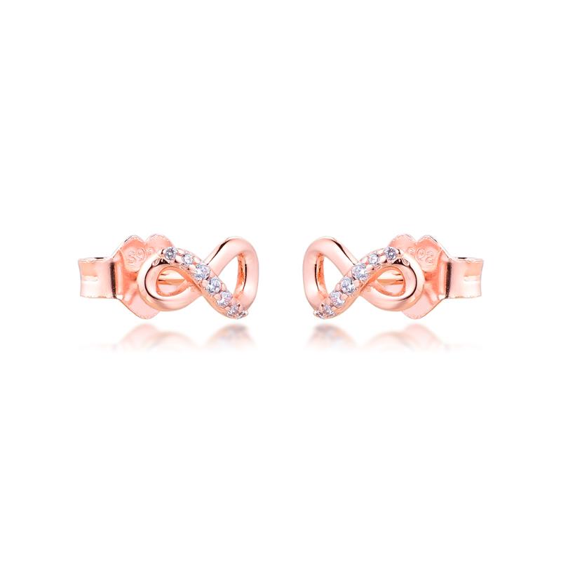 Earrings For Women Rose Infinity Stud Earring Pendientes Kolczyki Earings Aretes Brincos 925 Sterling Silver Jewelry
Earrings For Women Rose Infinity Stud Earring Pendientes Kolczyki Earings Aretes Brincos 925 Sterling Silver Jewelry