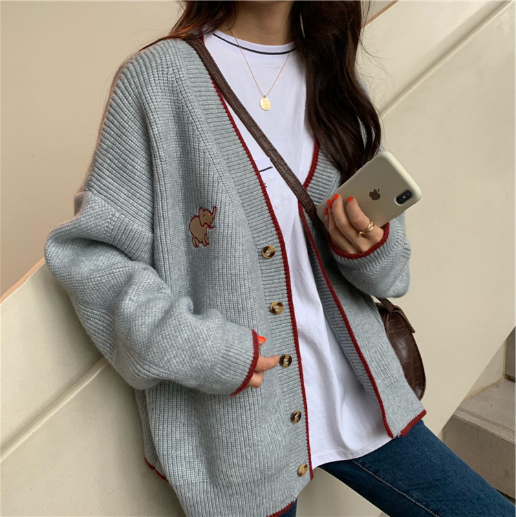 women's knits & tees winter v-neck embroidery cartoon cardigan single breasted ladies sweaters knitted autumn sweater s7ul, White
women's knits & tees winter v-neck embroidery cartoon cardigan single breasted ladies sweaters knitted autumn sweater s7ul, White