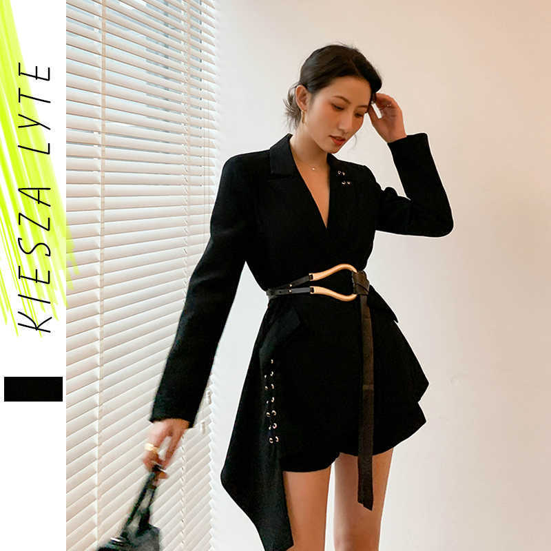 Women's Blazer With Belt Fashion Irregular Slim Suit Work Office Lady Black Blazers Spring Summer Jacket High Quality 210608
Women's Blazer With Belt Fashion Irregular Slim Suit Work Office Lady Black Blazers Spring Summer Jacket High Quality 210608