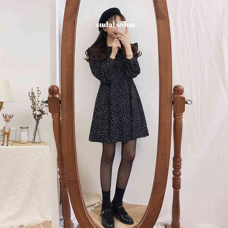 SXL Plus Size New Spring Dress Girls Boho Autumn Female Vintage Dress Party oversize long Sleeve Women Dresses Robe Vestido 210401