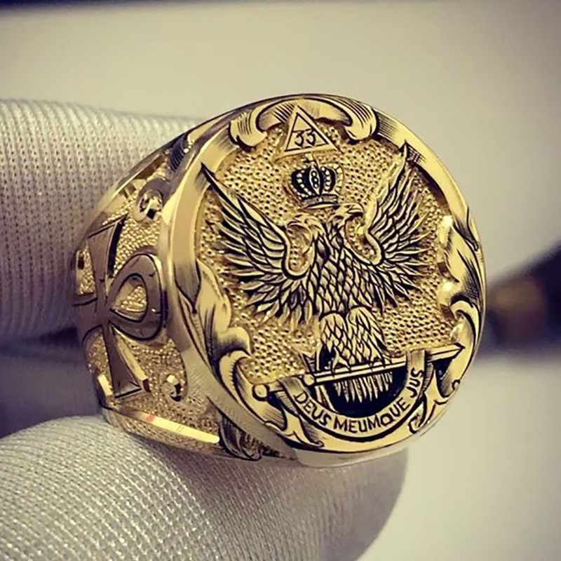 Personalized Retro Alloy Eagle Ring European and American Gold Plated Hip-hop Style Ring For Mens Punk Gothic Party Jewelry Wholesale
Personalized Retro Alloy Eagle Ring European and American Gold Plated Hip-hop Style Ring For Mens Punk Gothic Party Jewelry Wholesale