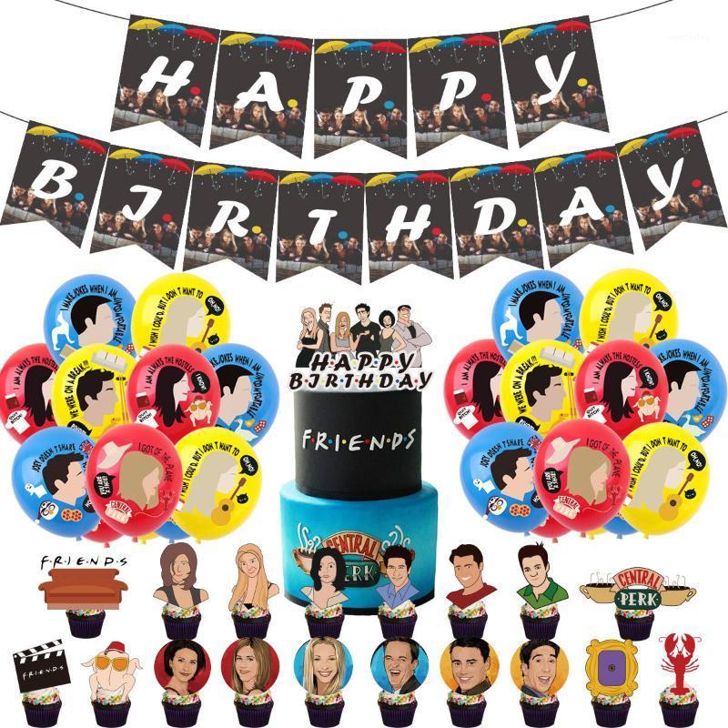 Party Decoration 1/set TV Show Friends Balloons Theme Flag Banner Cake Toppers Supplies Shower
Party Decoration 1/set TV Show Friends Balloons Theme Flag Banner Cake Toppers Supplies Shower