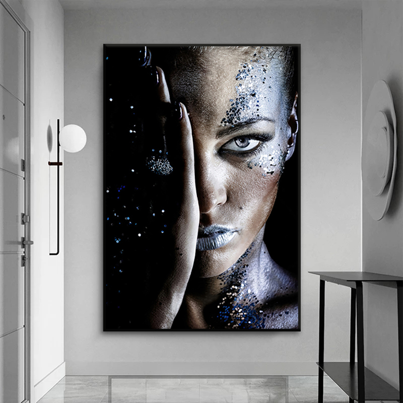 Golden and Silver Woman Canvas Painting for Living Room HD Prints Makeup Women Pictures Posters Nordic Home Wall Decor cuadros
Golden and Silver Woman Canvas Painting for Living Room HD Prints Makeup Women Pictures Posters Nordic Home Wall Decor cuadros