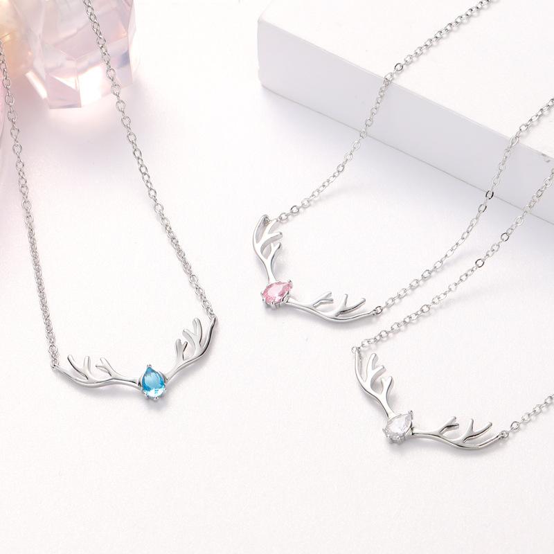 Charms Necklace Acts The Role Of Individual Antler Form Contracted INS Ornaments Female Selling Collarbone Chain Item, Bronze;silver
Charms Necklace Acts The Role Of Individual Antler Form Contracted INS Ornaments Female Selling Collarbone Chain Item, Bronze;silver