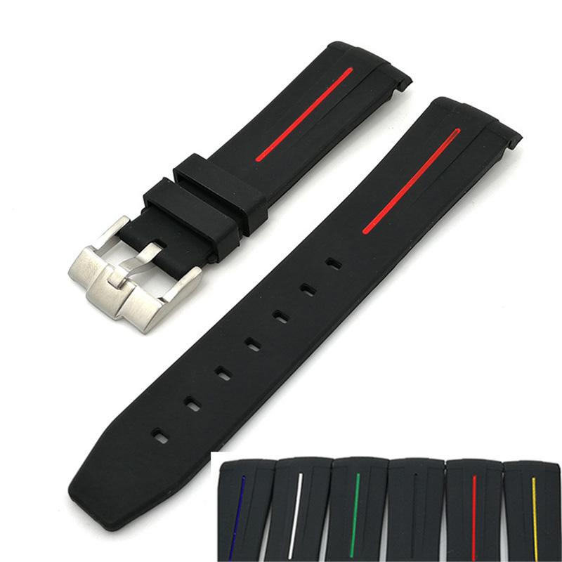 Watch Bands Men's Rubber Strap 20mm Pin Buckle Accessories For GMT Ghost King Ancon Waterproof Silicone Women Band
Watch Bands Men's Rubber Strap 20mm Pin Buckle Accessories For GMT Ghost King Ancon Waterproof Silicone Women Band