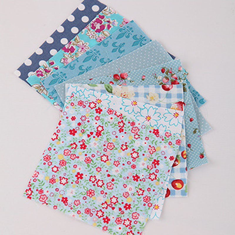 30/50 Sheets DIY Handmade Mixed Color Home Supplies Gift Accessories Patchwork Sewing Cloth Material Flower Pattern Cotton