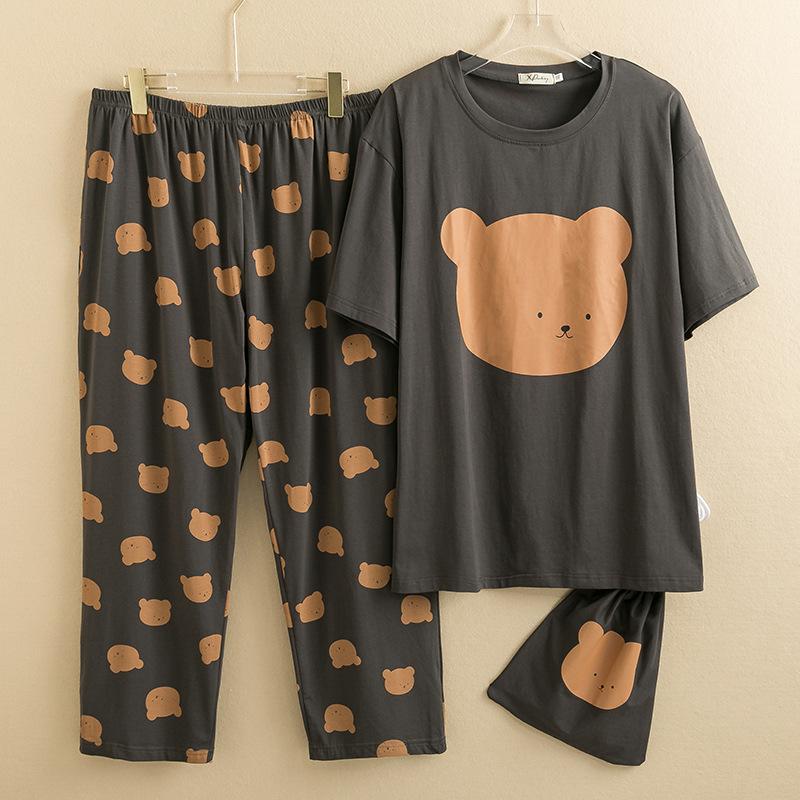Men's Sleepwear 6XL Loose Simple Homewear Pure Cotton Pajamas Set Spring Autumn O Neck Casual Suits Cartoon Bear Pijamas
Men's Sleepwear 6XL Loose Simple Homewear Pure Cotton Pajamas Set Spring Autumn O Neck Casual Suits Cartoon Bear Pijamas