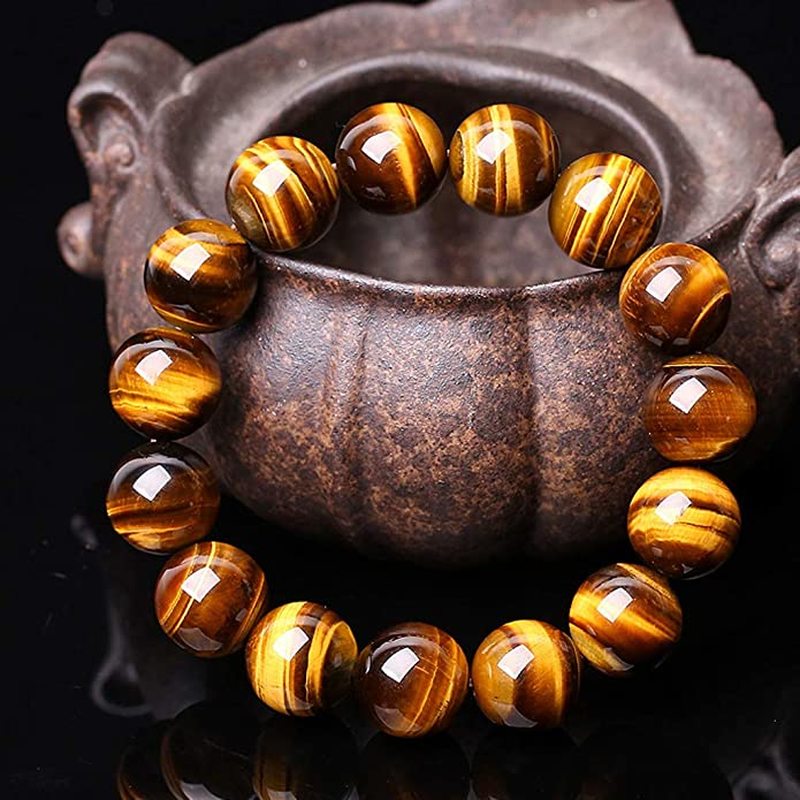 5A Natural Stone Tigers Eye Bracelets & Bangle for Women Men Strand Charm Bracelets Gift Beads Bracelets Accessories, Black
5A Natural Stone Tigers Eye Bracelets & Bangle for Women Men Strand Charm Bracelets Gift Beads Bracelets Accessories, Black