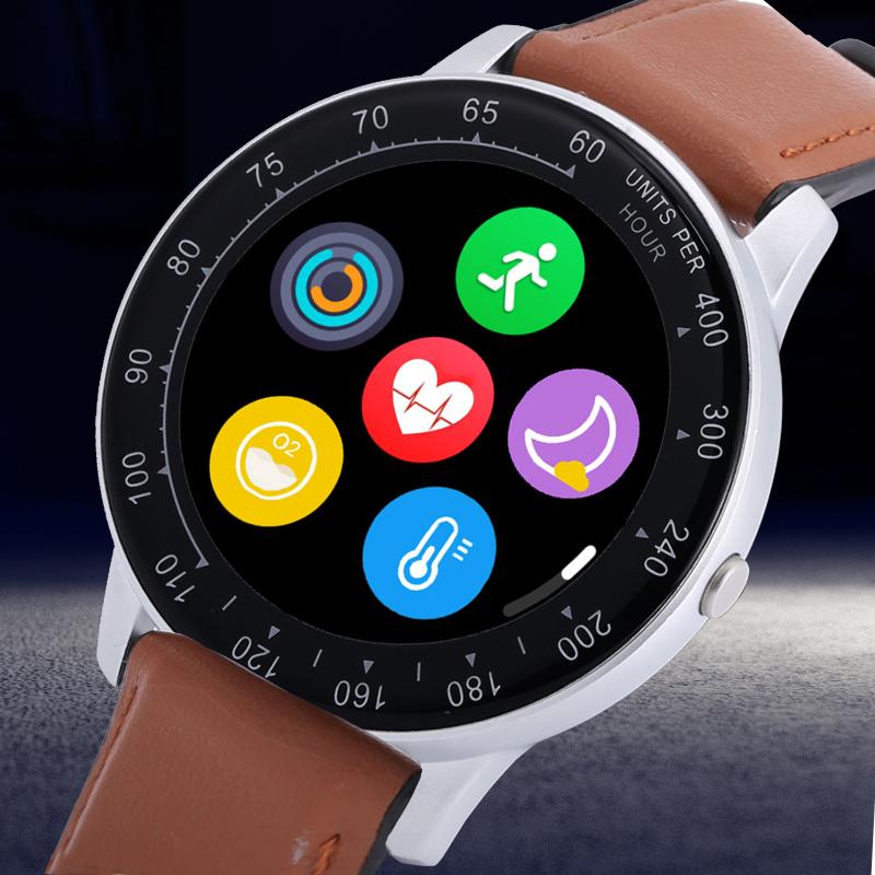 Wristwatches Smart Sports Watch For Men Women Heart Rate Monitor Fitness Tracker Temp Oxygen Blood Pressure Clock, Brown 
Wristwatches Smart Sports Watch For Men Women Heart Rate Monitor Fitness Tracker Temp Oxygen Blood Pressure Clock, Brown