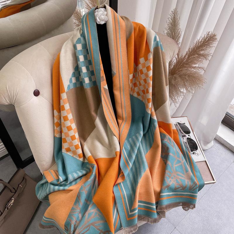 Scarves Winter Scarf Women Plaid Print Neckerchief Cashmere Ladies Thick Blanket Bufanda Long Pashmina Fashion Hijab Shawls And Wraps
Scarves Winter Scarf Women Plaid Print Neckerchief Cashmere Ladies Thick Blanket Bufanda Long Pashmina Fashion Hijab Shawls And Wraps