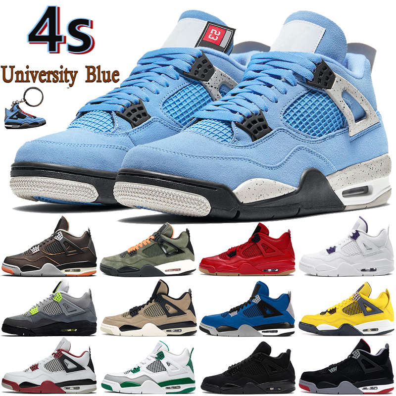University Blue 4 4s mens Basketball Shoes starfish metallic purple black cat bred fire red cactus jack men women sneakers US 5.5-13
University Blue 4 4s mens Basketball Shoes starfish metallic purple black cat bred fire red cactus jack men women sneakers US 5.5-13