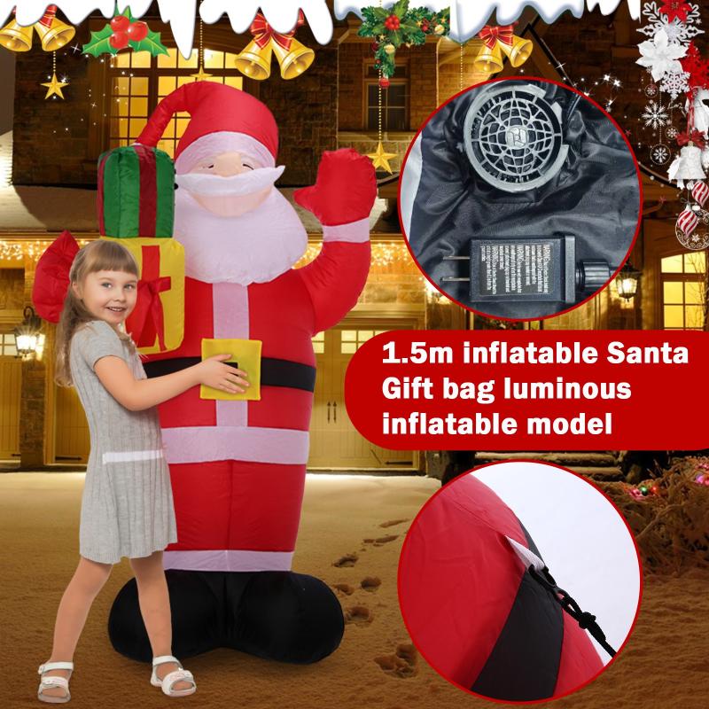 Christmas Decorations Inflatable Santa Gift Bag Luminous Model Decoration Garden Layout Home Party Ornaments Year
Christmas Decorations Inflatable Santa Gift Bag Luminous Model Decoration Garden Layout Home Party Ornaments Year