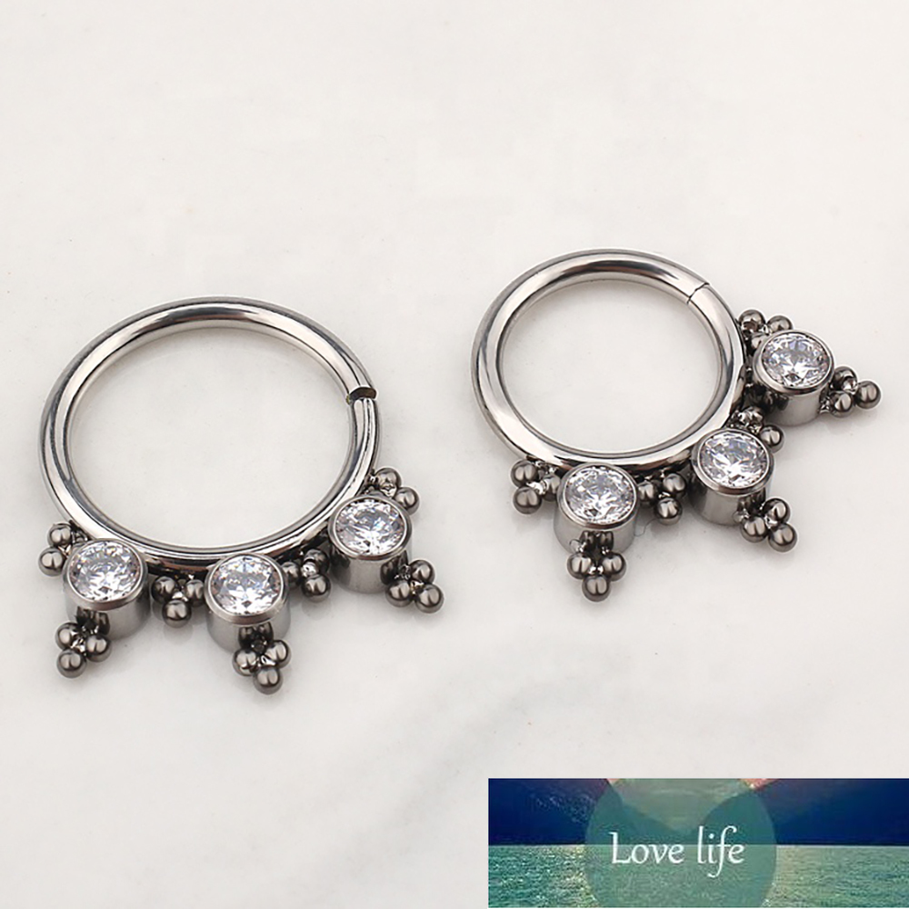 Right Grand ASTM F136 Titanium 16G Seamless Zircon and Beaded Nose Ring Cartilage Helix Tragus Hoop Daith Earrings Stud Piercing
Right Grand ASTM F136 Titanium 16G Seamless Zircon and Beaded Nose Ring Cartilage Helix Tragus Hoop Daith Earrings Stud Piercing