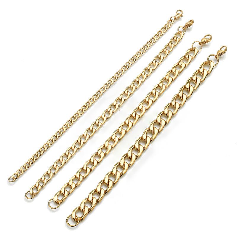 Link, Chain Women Men Bracelet Simple Stainless Steel Curb Cuban Link Bracelets Unisex Wrist Fashion Jewelry Gifts
Link, Chain Women Men Bracelet Simple Stainless Steel Curb Cuban Link Bracelets Unisex Wrist Fashion Jewelry Gifts
