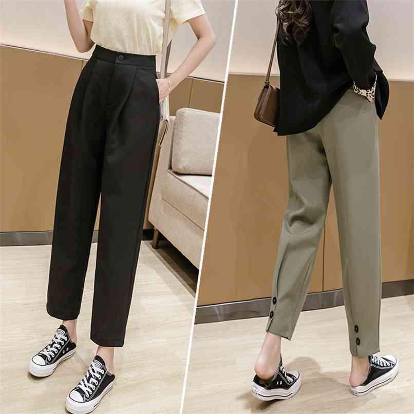 4XL large size suit pants women spring and autumn loose thin high waist trousers casual 210520, Black
4XL large size suit pants women spring and autumn loose thin high waist trousers casual 210520, Black