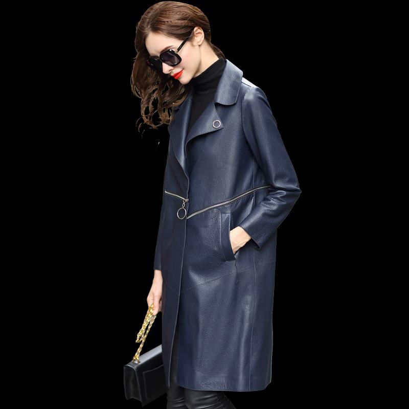 Women's Leather & Faux Silks Twips 2021 Autumn Europe Fashionable Personality Contracted Sheep Trench Coat Female In 72, Black
Women's Leather & Faux Silks Twips 2021 Autumn Europe Fashionable Personality Contracted Sheep Trench Coat Female In 72, Black