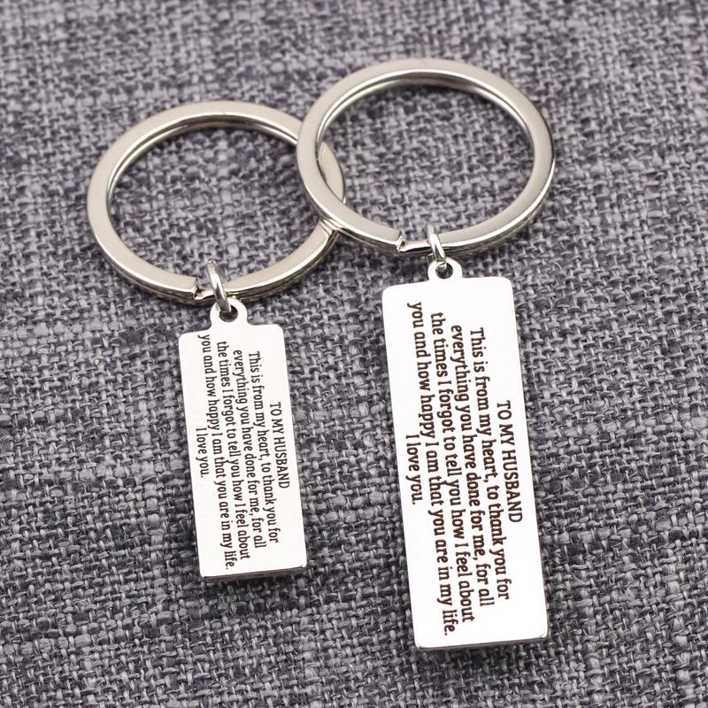 Keychains Husband Gifts Keychain This Is From My Heart To Thank You For Everything Have Done Me Key Ring Jewelry Pendant Tag
Keychains Husband Gifts Keychain This Is From My Heart To Thank You For Everything Have Done Me Key Ring Jewelry Pendant Tag