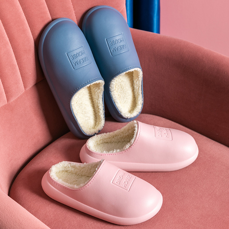 luxury slippers eva warm slippers autumn winter women wear anti slip and waterproof indoor couple's cotton sho for, Black 
luxury slippers eva warm slippers autumn winter women wear anti slip and waterproof indoor couple's cotton sho for, Black