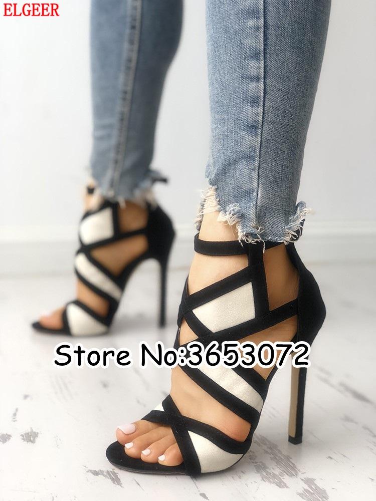 selling Contrast Color Caged Bandage Stiletto Thin Heeled Sandals Suede Office-lady Dress Pumps Shoes Hollow Out High Heels, Black
selling Contrast Color Caged Bandage Stiletto Thin Heeled Sandals Suede Office-lady Dress Pumps Shoes Hollow Out High Heels, Black
