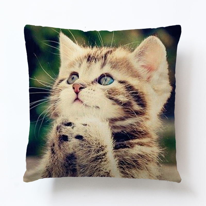 High of Design Quality Sense Pillow Cushion Linen Pillow Case Car Waist Lovely Kitten Without Core Cushion Cover
High of Design Quality Sense Pillow Cushion Linen Pillow Case Car Waist Lovely Kitten Without Core Cushion Cover