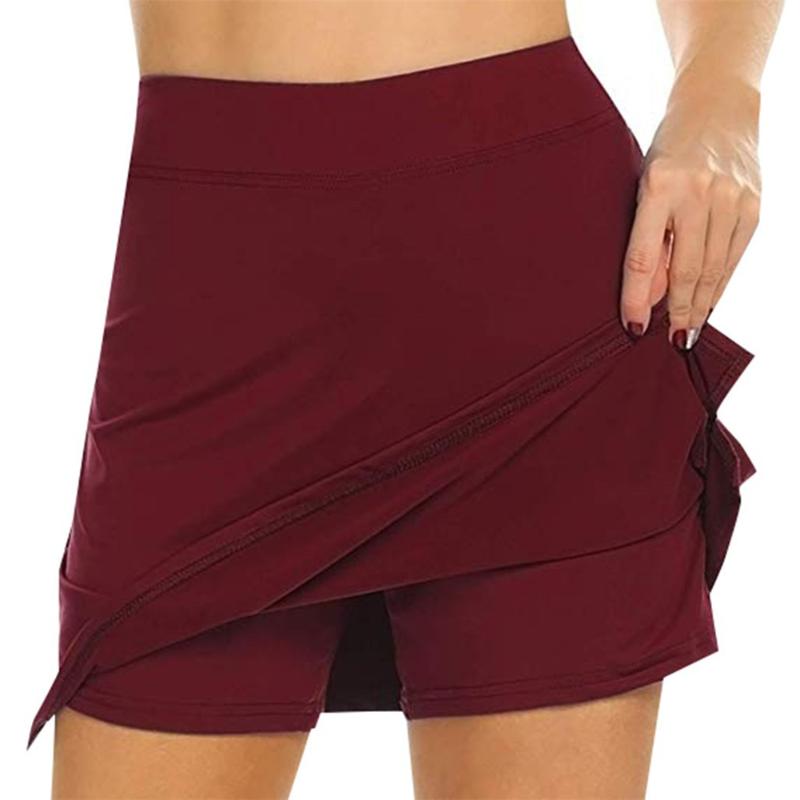 Skirts Anti-Chafing Active Skort Performance Skorts Skirt Women Sports Pencil HSJ88