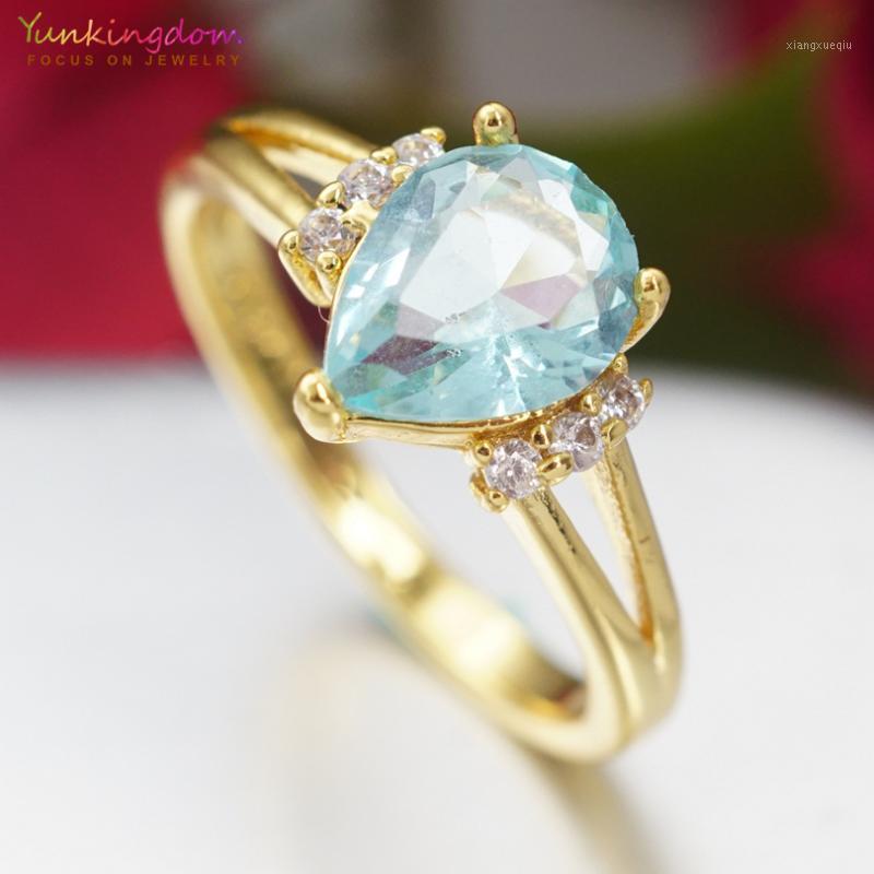 Cluster Rings Yunkingdom Fashion Water Drop For Women Blue Cubic Zirconia Engagement Jewelry Wholesale/Retail Ring Size 6 7 8 9 K2104, Golden;silver
Cluster Rings Yunkingdom Fashion Water Drop For Women Blue Cubic Zirconia Engagement Jewelry Wholesale/Retail Ring Size 6 7 8 9 K2104, Golden;silver