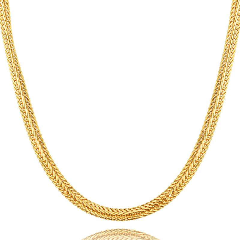 Chains Men Long Necklace Gold Plated Trendy 6MM 6 Size Unique Foxtail Chain Necklaces & Pendants Fashion Jewelry
Chains Men Long Necklace Gold Plated Trendy 6MM 6 Size Unique Foxtail Chain Necklaces & Pendants Fashion Jewelry