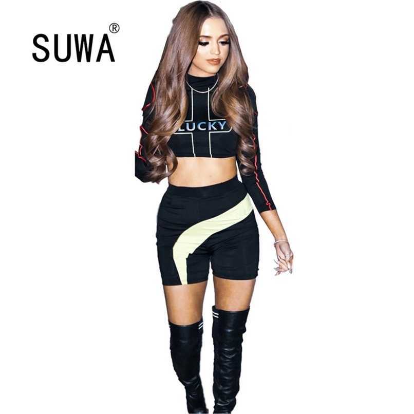 Letter Printed Tracksuit Women Sets Clothes Spring Summer Arrival Long Sleeve Pullover Crop Top Skinny Shorts 2 Pieces 210525, Multi
Letter Printed Tracksuit Women Sets Clothes Spring Summer Arrival Long Sleeve Pullover Crop Top Skinny Shorts 2 Pieces 210525, Multi