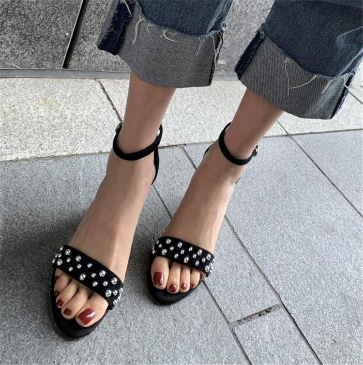 Sexy Punk Women Rivet Sandals Stiletto High Heels Kid Suede Ankle Strap European Party Office Ladies Dress Shoes Plus SZ, Black 6.5cm heel
Sexy Punk Women Rivet Sandals Stiletto High Heels Kid Suede Ankle Strap European Party Office Ladies Dress Shoes Plus SZ, Black 6.5cm heel