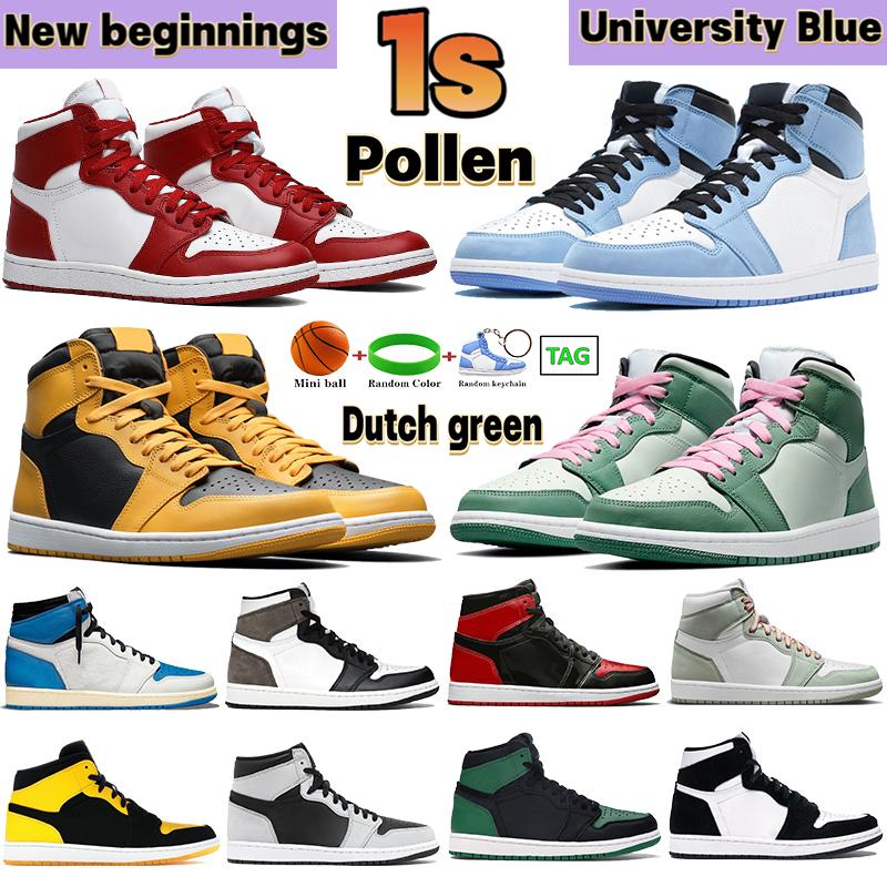 Men 1 1s Basketball Shoes University blue new beginnings pollen Hyper royal patent bred shadow dark mocha UNC heat reactive mens women Sneakers, 22
Men 1 1s Basketball Shoes University blue new beginnings pollen Hyper royal patent bred shadow dark mocha UNC heat reactive mens women Sneakers, 22