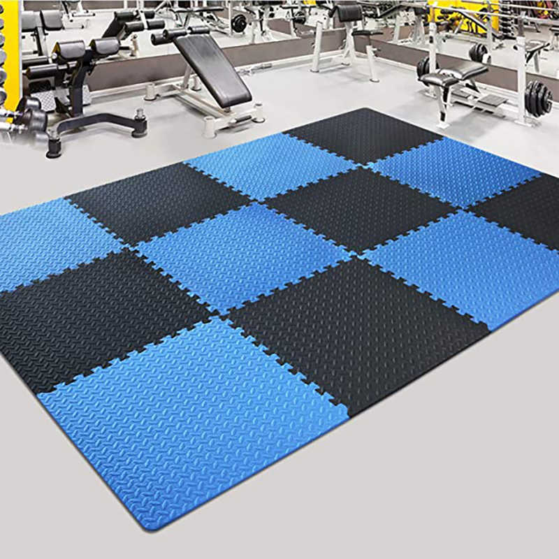 12PCS 30*30cm EVA Yoga Sports Mat Puzzle Exercise Foam Pad Non-Slip Leaf Grain Splicing Rugs Floor Tiles Protection Gym 210615