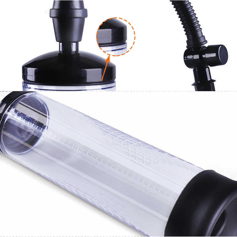 Male Penis Pump Sex Shop Erotic Sex Toys For Men Male Penis Erection Enlargement Trainer Vacuum Pump Intimate Adult Sex Products Y201118