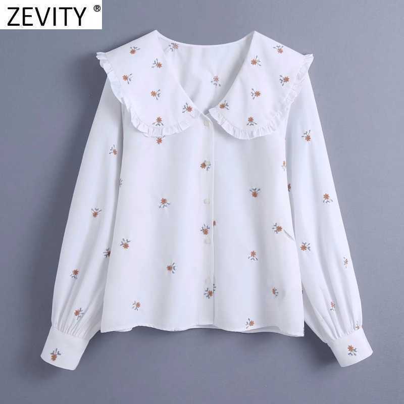 Zevity Women Sweet Agaric Lace Turn Down Collar Floral Embroidery Smock Blouse Office Ladies Shirts Chic Blusas Tops LS7708 210603, As pic ls7708bb
Zevity Women Sweet Agaric Lace Turn Down Collar Floral Embroidery Smock Blouse Office Ladies Shirts Chic Blusas Tops LS7708 210603, As pic ls7708bb