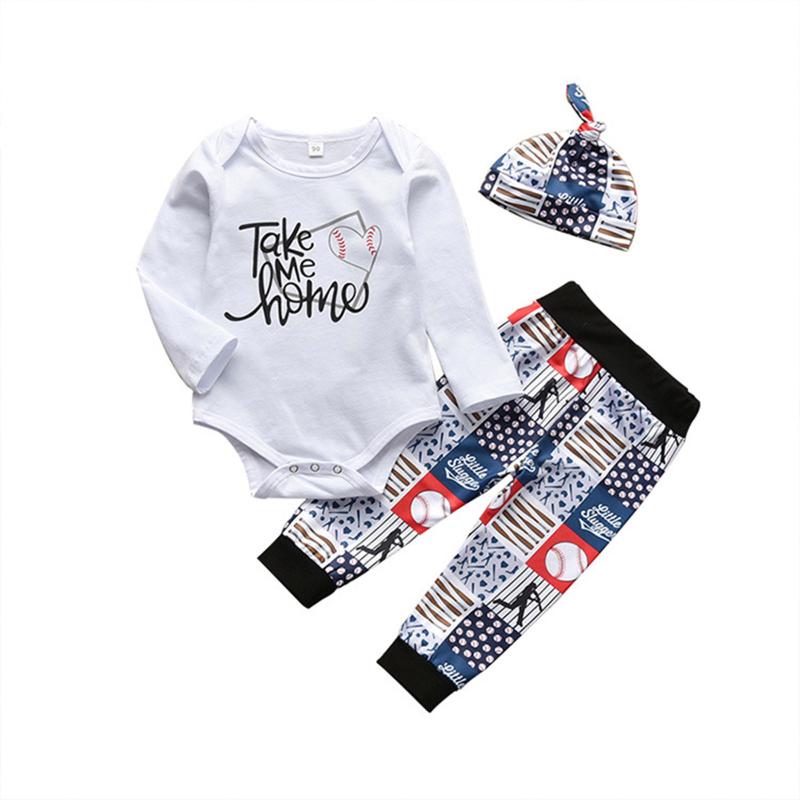 Clothing Sets Autumn Baby Boys Girls Funny Letter Printed Bodysuits +Pants +Hat Infant Outfits Suit 3PCS Children's Clothes 0-9M, White
Clothing Sets Autumn Baby Boys Girls Funny Letter Printed Bodysuits +Pants +Hat Infant Outfits Suit 3PCS Children's Clothes 0-9M, White