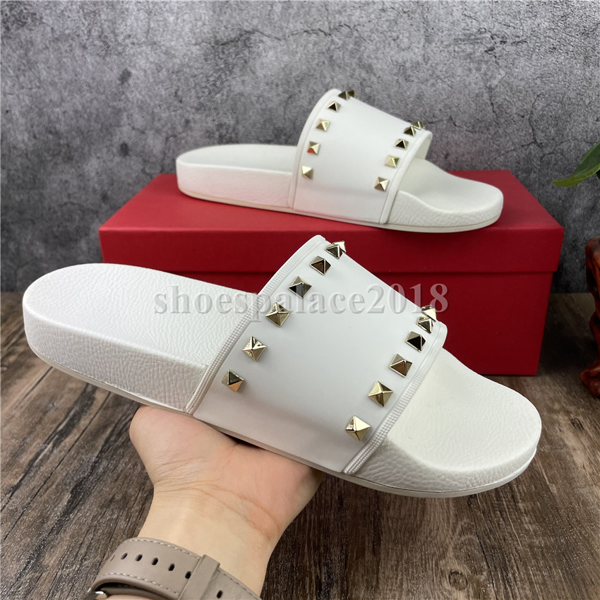Men Women Slides with Box Ladies Beach Slipper Espadrilles Rivet Stud Slippers Mens Casual Spikes Shoes Rhinestone Flat Rubber Sliders, Black yellow
Men Women Slides with Box Ladies Beach Slipper Espadrilles Rivet Stud Slippers Mens Casual Spikes Shoes Rhinestone Flat Rubber Sliders, Black yellow
