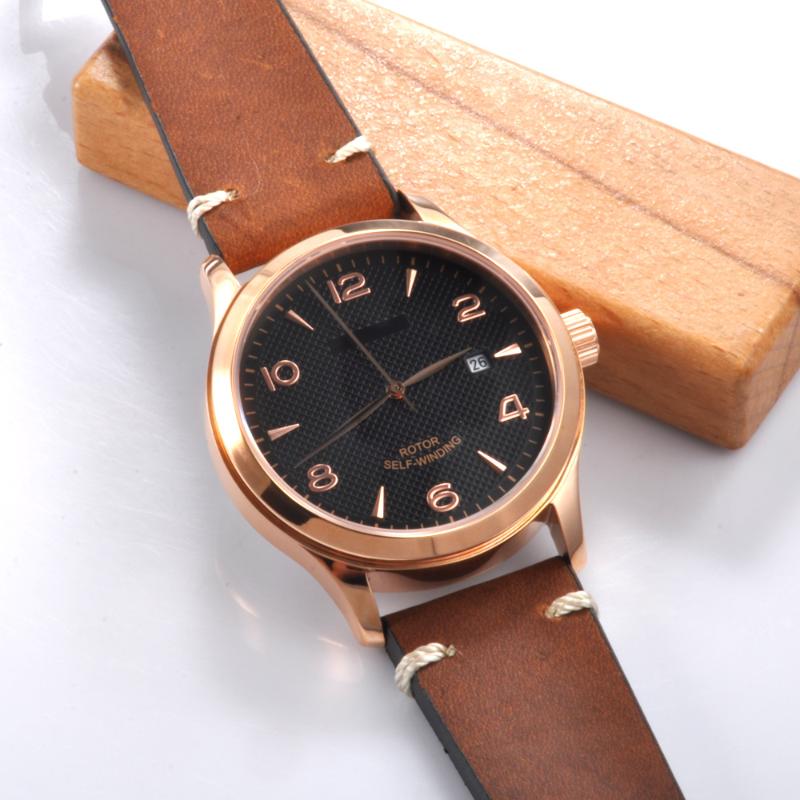 Wristwatches Sterile Dial Men Watches 42mm Leather Sport Male Clock Luxury Sapphire Crystal Calendar Date Myota 8215 Automatic Mechanical, Seagull movement
Wristwatches Sterile Dial Men Watches 42mm Leather Sport Male Clock Luxury Sapphire Crystal Calendar Date Myota 8215 Automatic Mechanical, Seagull movement
