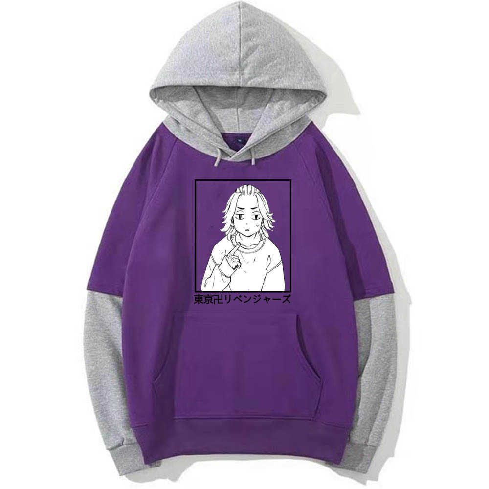 Anime Tokyo Revengers Manjiro Sano Hoodies Harajuku Casual Streetwear Graphic Sweatshirts Roupas Masculinas Y0804