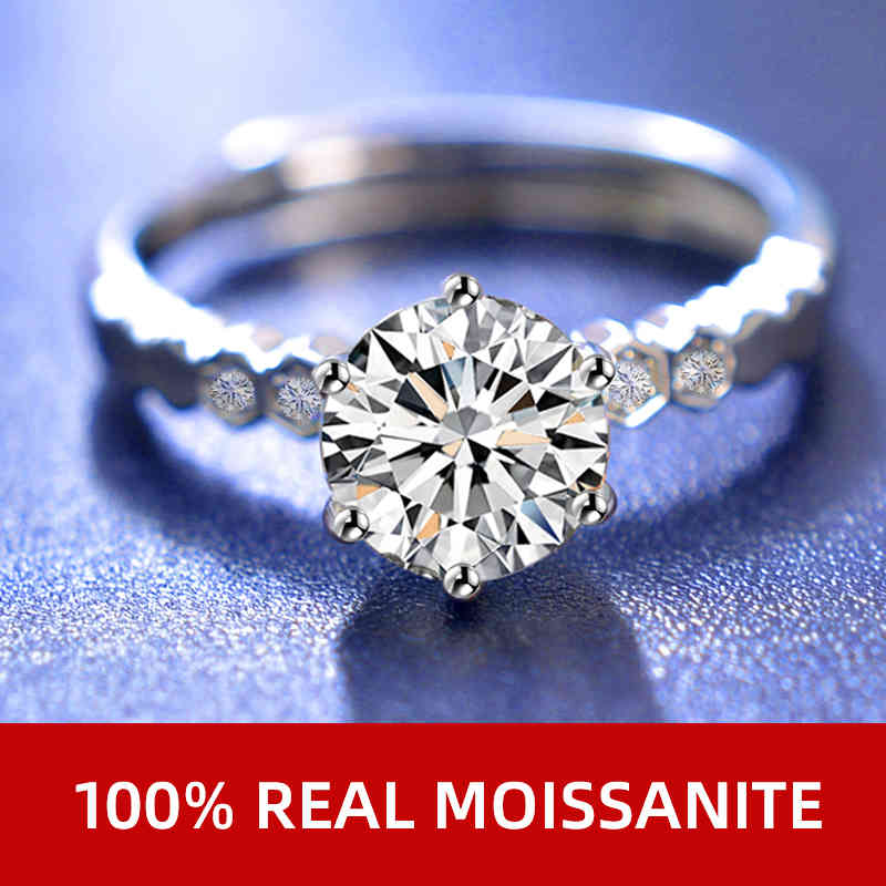 NYMPH Moissanite Diamond 1.0ct D Color 925 Sterling Silver Classic Style Jewelry Wedding Party Anniversary Ring For Women
NYMPH Moissanite Diamond 1.0ct D Color 925 Sterling Silver Classic Style Jewelry Wedding Party Anniversary Ring For Women