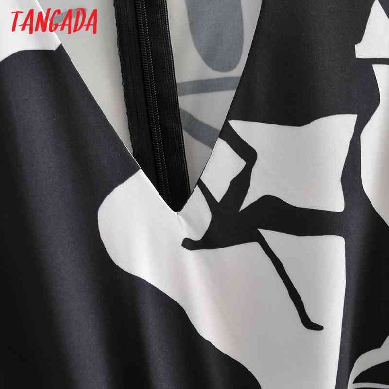 Women Leaf Print Long Short Sleeve V Neck Strethy Waist Female Casual Jumpsuit 1F186 210416
