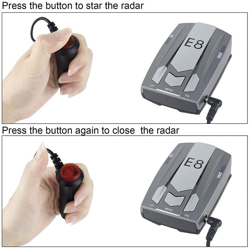 E8 LED Radar Car Electronics Detector Speed Alarm Systems & Security Radar-Detectors