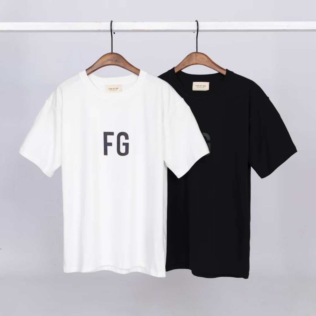 FOG Short Sleeve T Shirt FG Reflection pure cotton High Quality Loose Casual Mens Woman Tees, White;black
FOG Short Sleeve T Shirt FG Reflection pure cotton High Quality Loose Casual Mens Woman Tees, White;black