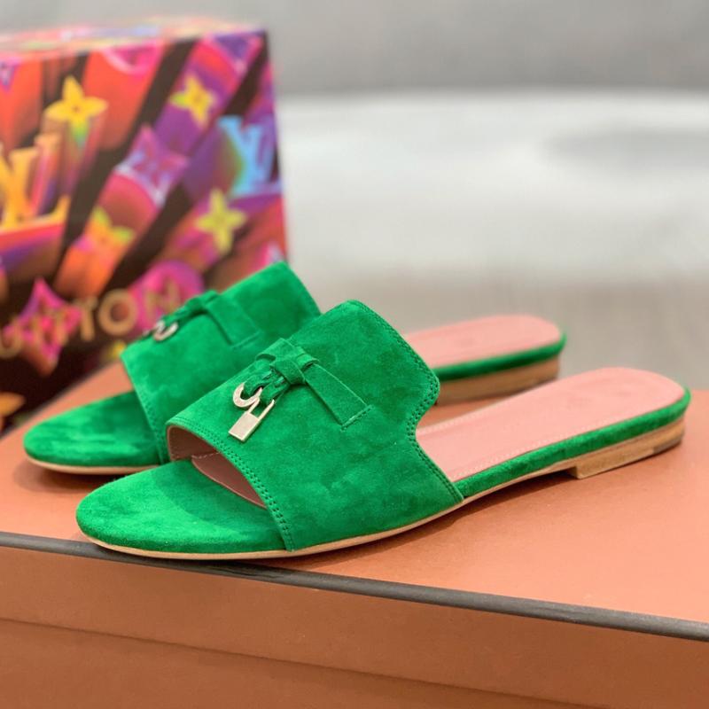 Sandals Donna-in 2021 Summer High Heel Mules Women Natural Kid Suede Block Peep Toe Ladies Vero Cuoio Shoes