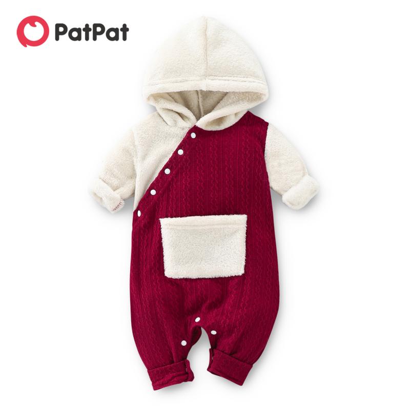 Jumpsuits PatPat Baby Boy/Girl Fuzzy Fleece Long-sleeve Hooded Splicing Cable Knit Jumpsuit, Blue
Jumpsuits PatPat Baby Boy/Girl Fuzzy Fleece Long-sleeve Hooded Splicing Cable Knit Jumpsuit, Blue