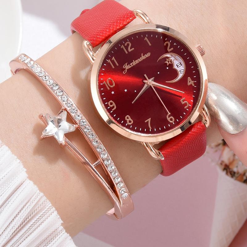Wristwatches 2021 Women Personality Watches Bracelet Set Christmas Quartz Watch, 05
Wristwatches 2021 Women Personality Watches Bracelet Set Christmas Quartz Watch, 05