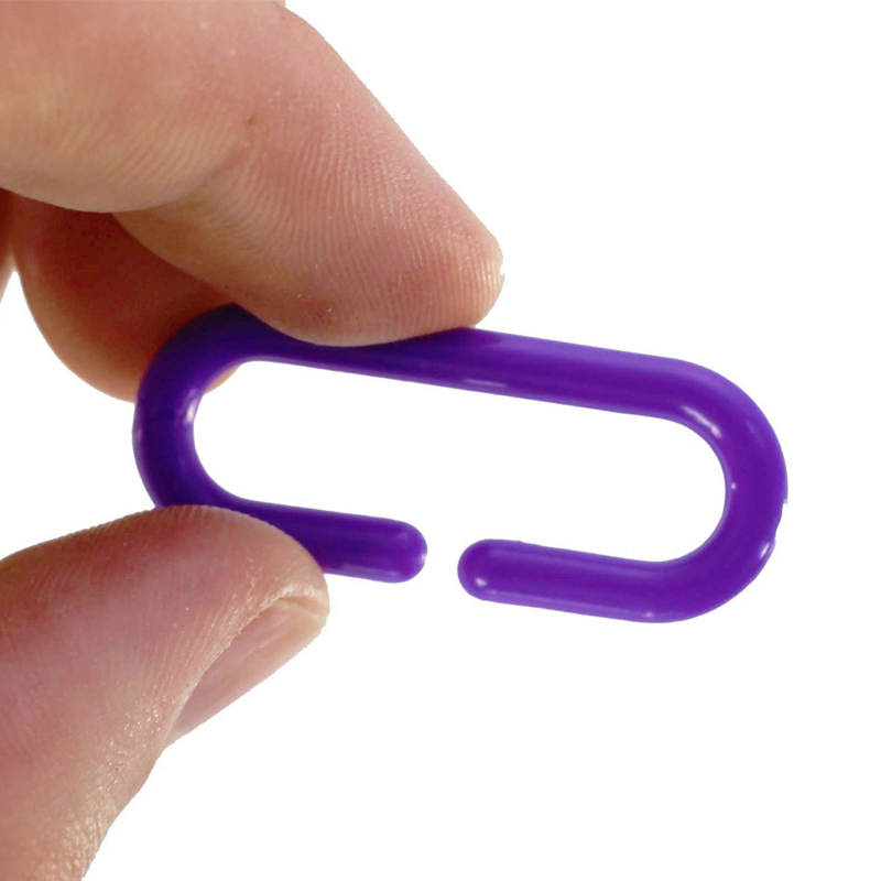 100 Pcs Sugar Glider Parakeet Bird Accessories C-clips Plastic Parrot Toys Hooks Chain Rat Parrot Bird Toy Parts C-links