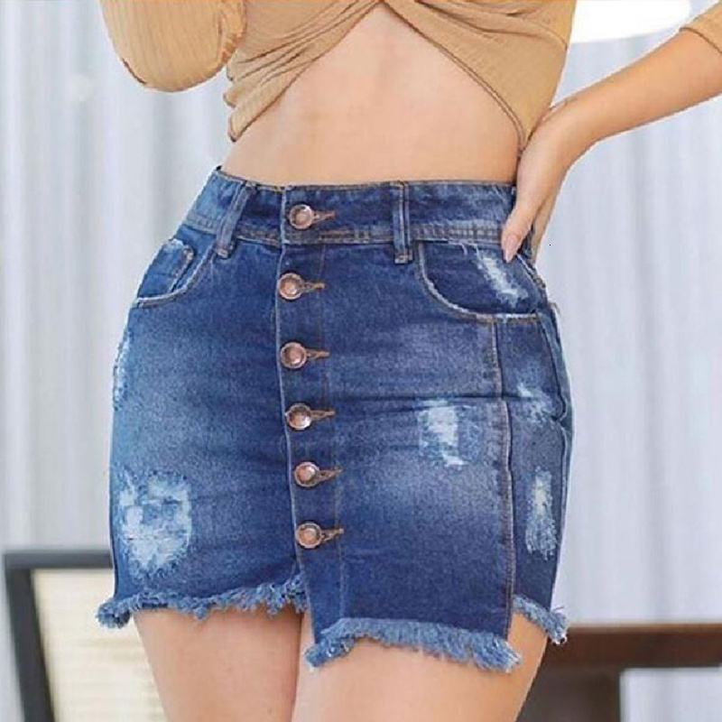 Skirts Denim Irregular Mini Women Fringed Hole Bodycon Sexy Button Pocket Female Autumn Casual Plus Size 3XL Skirt CLDF, Deep blue
Skirts Denim Irregular Mini Women Fringed Hole Bodycon Sexy Button Pocket Female Autumn Casual Plus Size 3XL Skirt CLDF, Deep blue