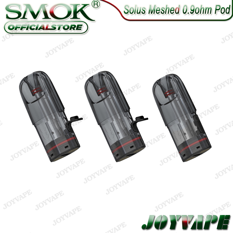 SMOK SOLUS Mesh 0.9ohm Pod 3ml Side Filling System Replacement Cartridges for SMOK-Solus-Pod-Kit 3Pcs/pack 100% Original
SMOK SOLUS Mesh 0.9ohm Pod 3ml Side Filling System Replacement Cartridges for SMOK-Solus-Pod-Kit 3Pcs/pack 100% Original